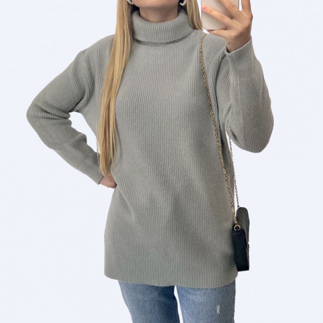 Pull col roulé tout doux