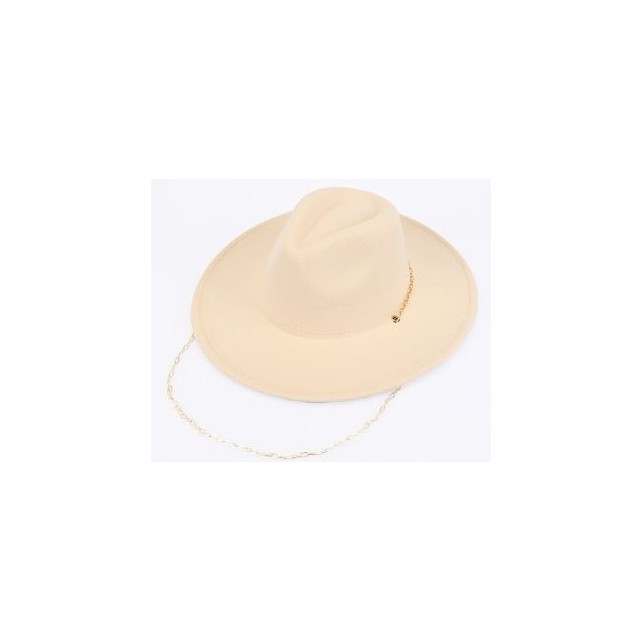 Chapeau feutrine chaine
