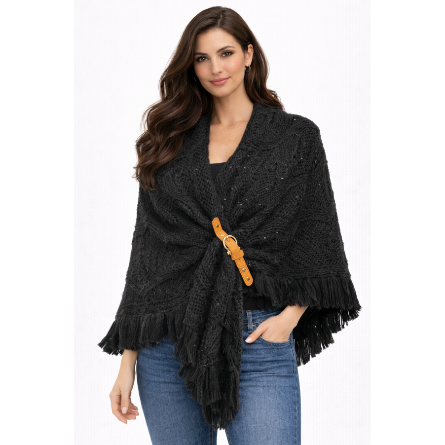 Etole en maille avec sequins