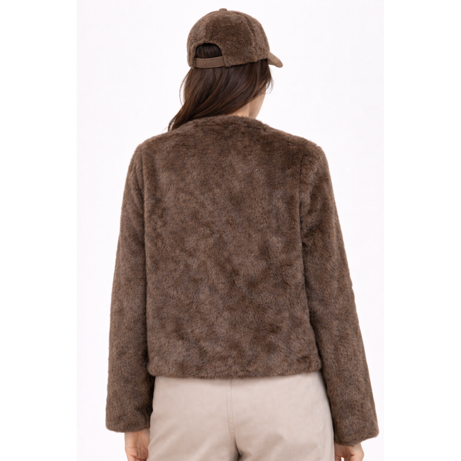 Veste fausse fourrure