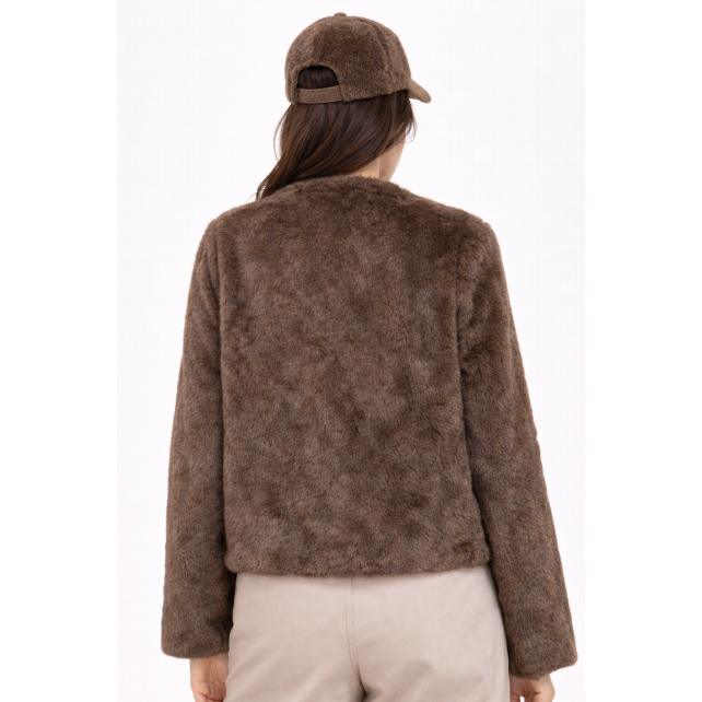 Veste fausse fourrure