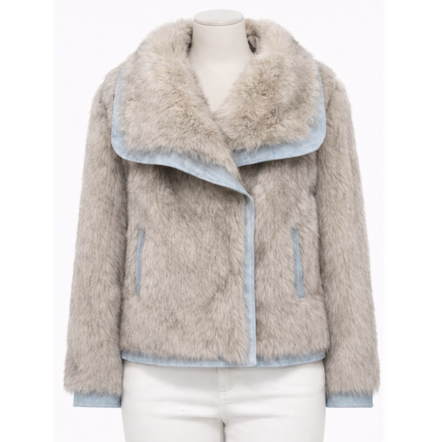 Veste fausse fourrure